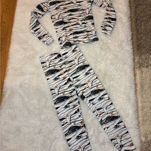 Place Black and White Animal Print Kids Pajama Set